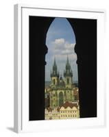 View of Tyn Church in Old Town Square, Prague, Czech Republic-Steve Satushek-Framed Photographic Print