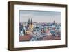 View of typical architecture and ancient churches, Prague, Czech Republic, Europe-Roberto Moiola-Framed Photographic Print