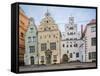 View of Typical Houses known as Three Brothers-Massimo Borchi-Framed Stretched Canvas
