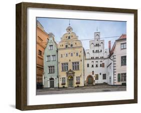 View of Typical Houses known as Three Brothers-Massimo Borchi-Framed Photographic Print