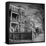 View of Typical Middle Calss Homes in Irish Neighborhood-Walter Sanders-Framed Stretched Canvas