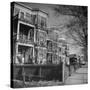 View of Typical Middle Calss Homes in Irish Neighborhood-Walter Sanders-Stretched Canvas