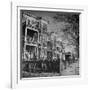 View of Typical Middle Calss Homes in Irish Neighborhood-Walter Sanders-Framed Photographic Print