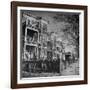 View of Typical Middle Calss Homes in Irish Neighborhood-Walter Sanders-Framed Photographic Print