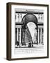 View of Uffizi Gallery and Palazzo Vecchio in Florence, Italy, 19th Century-null-Framed Giclee Print