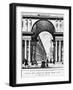 View of Uffizi Gallery and Palazzo Vecchio in Florence, Italy, 19th Century-null-Framed Giclee Print