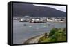 View of Ullapool Harbour, Highland, Scotland-Peter Thompson-Framed Stretched Canvas