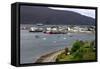 View of Ullapool Harbour, Highland, Scotland-Peter Thompson-Framed Stretched Canvas