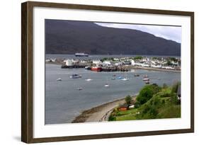 View of Ullapool Harbour, Highland, Scotland-Peter Thompson-Framed Photographic Print