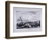 View of University College School's Playground with University College to the Right, 1833-George Scharf-Framed Giclee Print