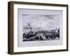 View of University College School's Playground with University College to the Right, 1833-George Scharf-Framed Giclee Print