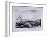 View of University College School's Playground with University College to the Right, 1833-George Scharf-Framed Giclee Print