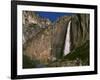 View of Upper Yosemite Falls and Rainbow, Yosemite National Park, California, USA-Adam Jones-Framed Photographic Print