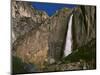 View of Upper Yosemite Falls and Rainbow, Yosemite National Park, California, USA-Adam Jones-Mounted Photographic Print