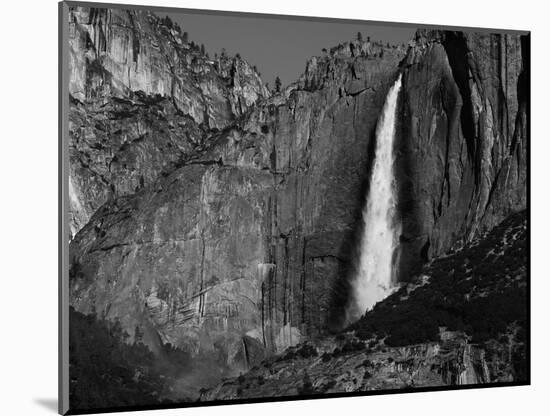 View of Upper Yosemite Falls and Rainbow, Yosemite National Park, California, USA-Adam Jones-Mounted Photographic Print