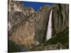 View of Upper Yosemite Falls and Rainbow, Yosemite National Park, California, USA-Adam Jones-Stretched Canvas