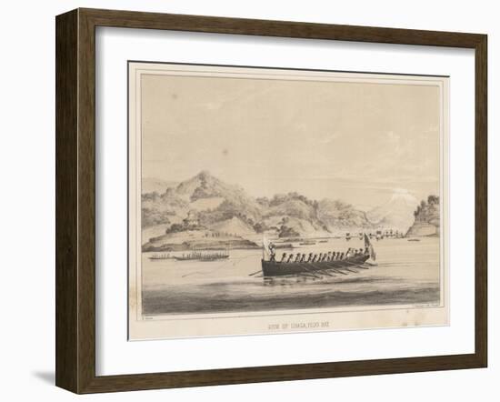 View of Uraga, Yedo Bay, 1855-Wilhelm Joseph Heine-Framed Giclee Print