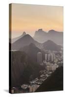 View of Urca and Botafogo, Rio de Janeiro, Brazil, South America-Ian Trower-Stretched Canvas