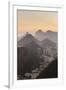 View of Urca and Botafogo, Rio de Janeiro, Brazil, South America-Ian Trower-Framed Photographic Print