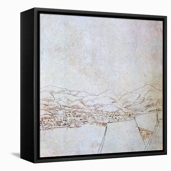 View of Urfahr, C1510-1553-Wolf Huber-Framed Stretched Canvas