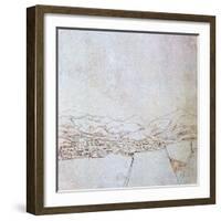 View of Urfahr, C1510-1553-Wolf Huber-Framed Giclee Print