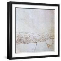 View of Urfahr, C1510-1553-Wolf Huber-Framed Giclee Print