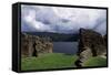 View of Urquhart Castle with Loch Ness in the Background-null-Framed Stretched Canvas