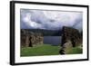 View of Urquhart Castle with Loch Ness in the Background-null-Framed Giclee Print