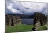 View of Urquhart Castle with Loch Ness in the Background-null-Mounted Giclee Print