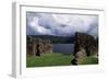 View of Urquhart Castle with Loch Ness in the Background-null-Framed Giclee Print