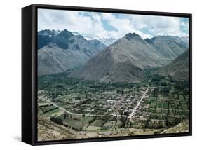 View of Urubamba Valley, Close to Incan Cities of Cuzco and Machu Picchu, Andes, Peru-null-Framed Stretched Canvas