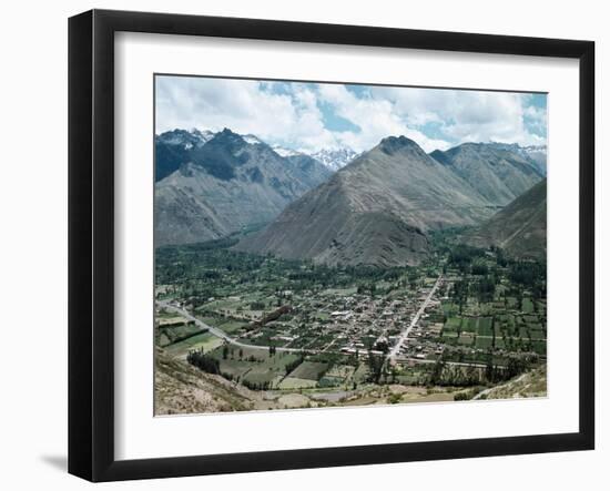 View of Urubamba Valley, Close to Incan Cities of Cuzco and Machu Picchu, Andes, Peru-null-Framed Giclee Print