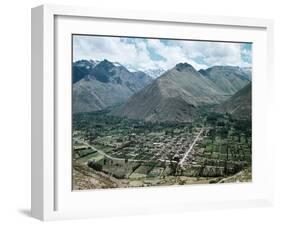 View of Urubamba Valley, Close to Incan Cities of Cuzco and Machu Picchu, Andes, Peru-null-Framed Giclee Print