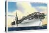 View of Uss Ranger Aircraft Carrier and Planes-Lantern Press-Stretched Canvas