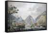 View of Vaitepiha Valley, Tahiti, 1777-John Webber-Framed Stretched Canvas