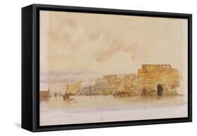 View of Valetta, Malta-James Holland-Framed Stretched Canvas