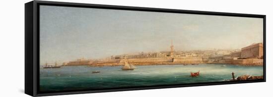 View of Valletta from Manoel Island, 1869-Giancinto Gianni-Framed Stretched Canvas