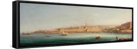 View of Valletta from Manoel Island, 1869-Giancinto Gianni-Framed Stretched Canvas