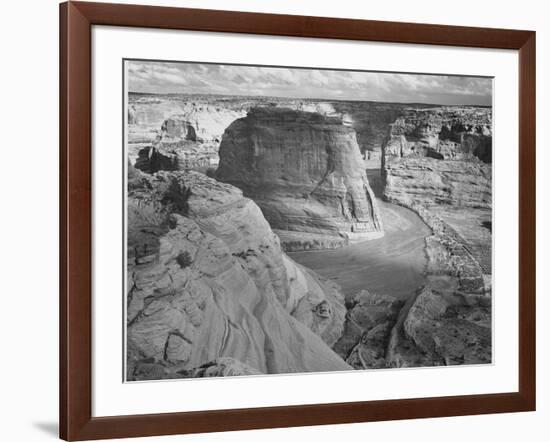 View Of Valley From Mountain "Canyon De Chelly" National Monument Arizona. 1933-1942-Ansel Adams-Framed Art Print
