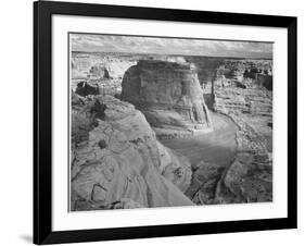 View Of Valley From Mountain "Canyon De Chelly" National Monument Arizona. 1933-1942-Ansel Adams-Framed Art Print