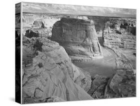 View Of Valley From Mountain "Canyon De Chelly" National Monument Arizona. 1933-1942-Ansel Adams-Stretched Canvas