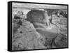 View Of Valley From Mountain "Canyon De Chelly" National Monument Arizona. 1933-1942-Ansel Adams-Framed Stretched Canvas