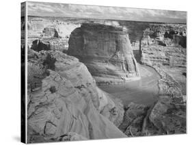 View Of Valley From Mountain "Canyon De Chelly" National Monument Arizona. 1933-1942-Ansel Adams-Stretched Canvas