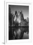 View of Valley's Sheer Rock with Pond, Yosemite National Park, California, USA-Paul Souders-Framed Premium Photographic Print