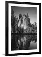 View of Valley's Sheer Rock with Pond, Yosemite National Park, California, USA-Paul Souders-Framed Premium Photographic Print