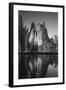 View of Valley's Sheer Rock with Pond, Yosemite National Park, California, USA-Paul Souders-Framed Photographic Print