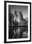 View of Valley's Sheer Rock with Pond, Yosemite National Park, California, USA-Paul Souders-Framed Photographic Print