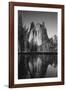 View of Valley's Sheer Rock with Pond, Yosemite National Park, California, USA-Paul Souders-Framed Photographic Print