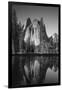 View of Valley's Sheer Rock with Pond, Yosemite National Park, California, USA-Paul Souders-Framed Photographic Print