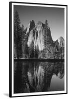 View of Valley's Sheer Rock with Pond, Yosemite National Park, California, USA-Paul Souders-Framed Premium Photographic Print